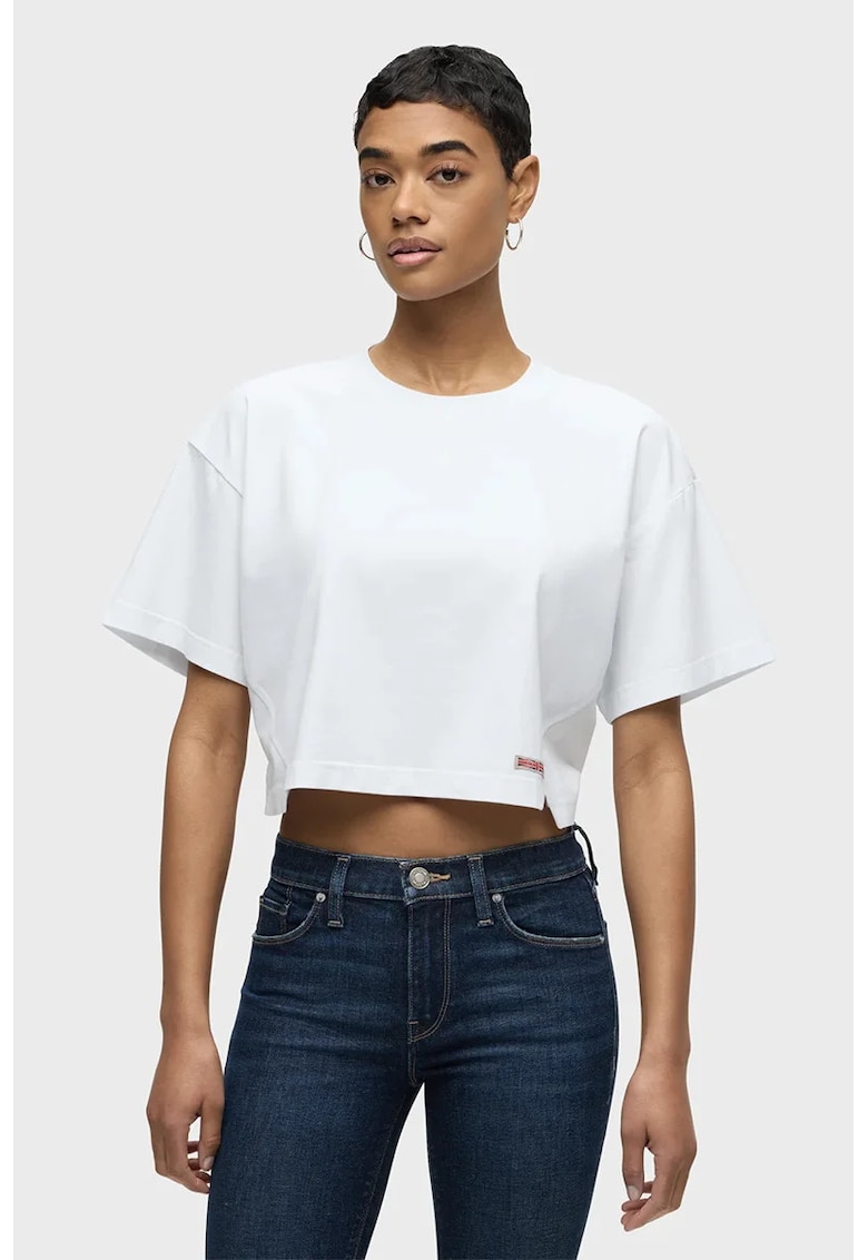 Tricou crop oversized