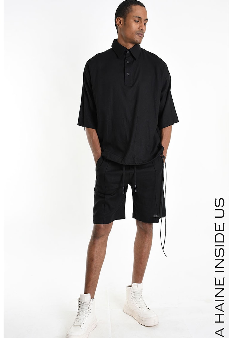 Cămașă supradimensionată cu mânecă scurtă