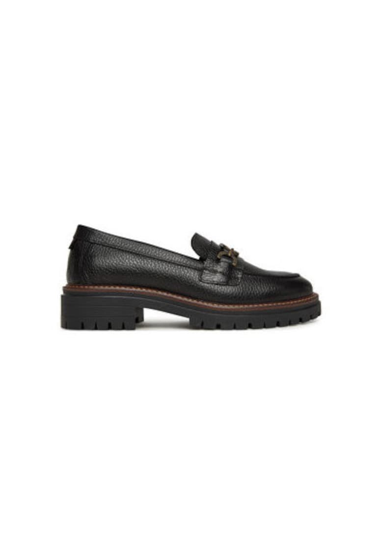 Mocasini dama LFO0755BK52 - Piele naturala - Negru - Negru