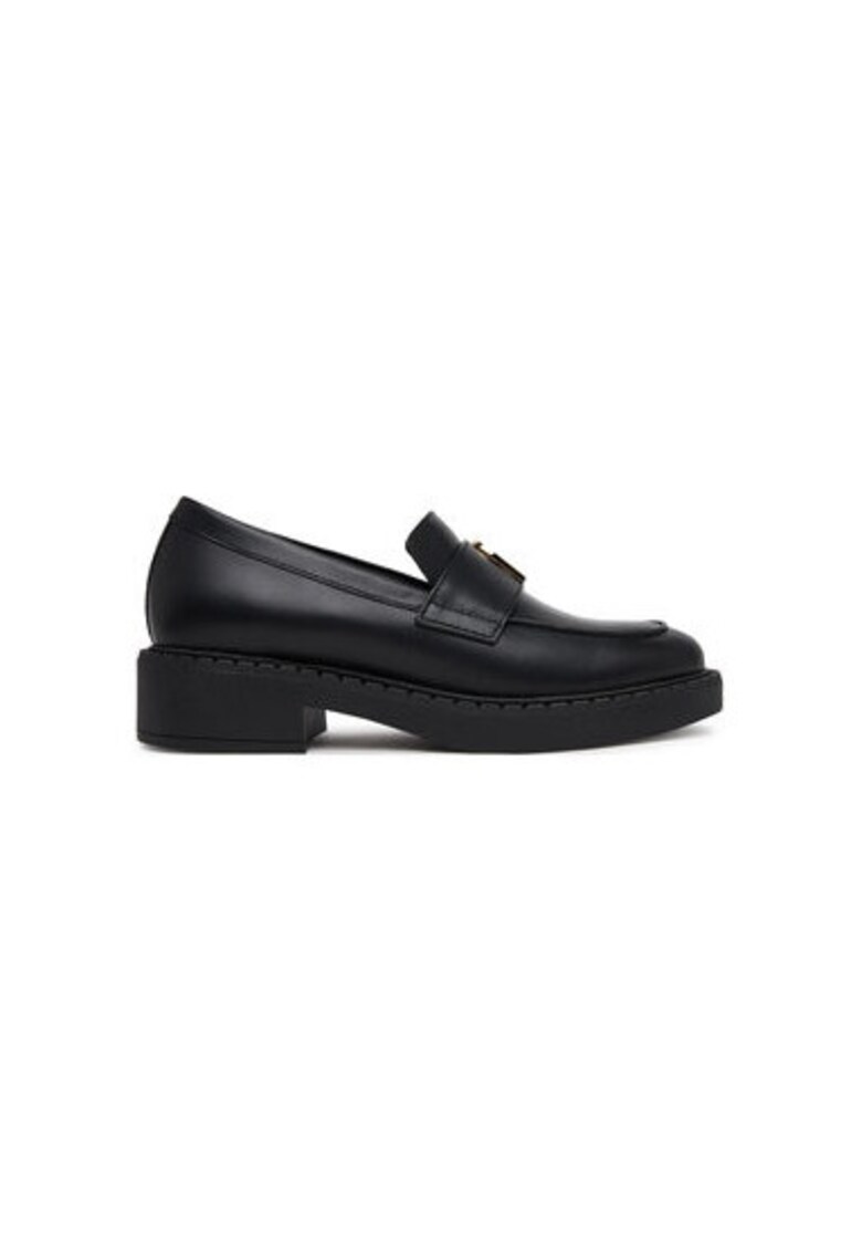 Mocasini dama YJ81FNL WU0000 AL - Piele naturala - Negru