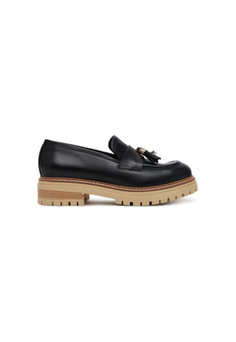 Mocasini dama SA10144G1MTC0000 - Piele naturala - Negru