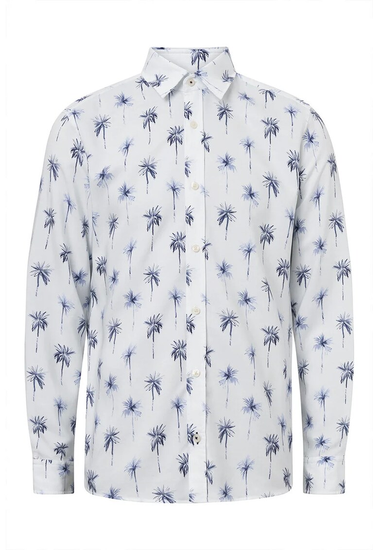 Cămașă regular fit cu mânecă lungă și imprimeu floral
