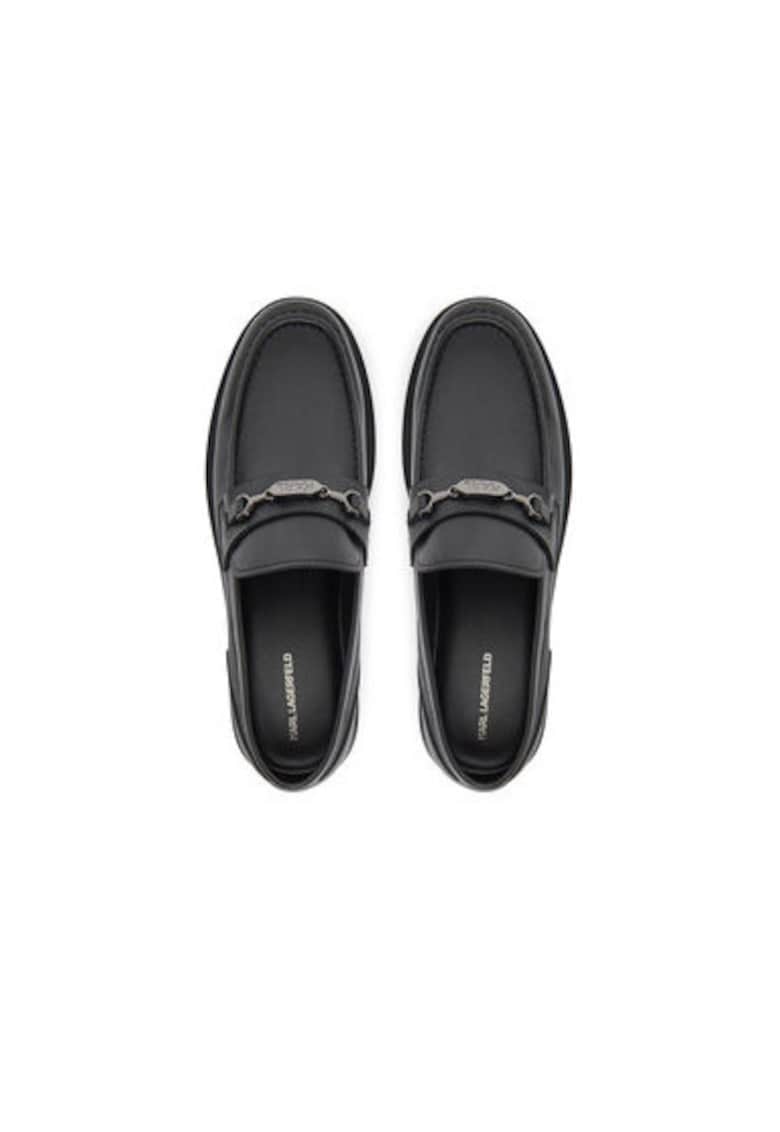 Mocasini barbati KL12215 - Piele naturala - Negru