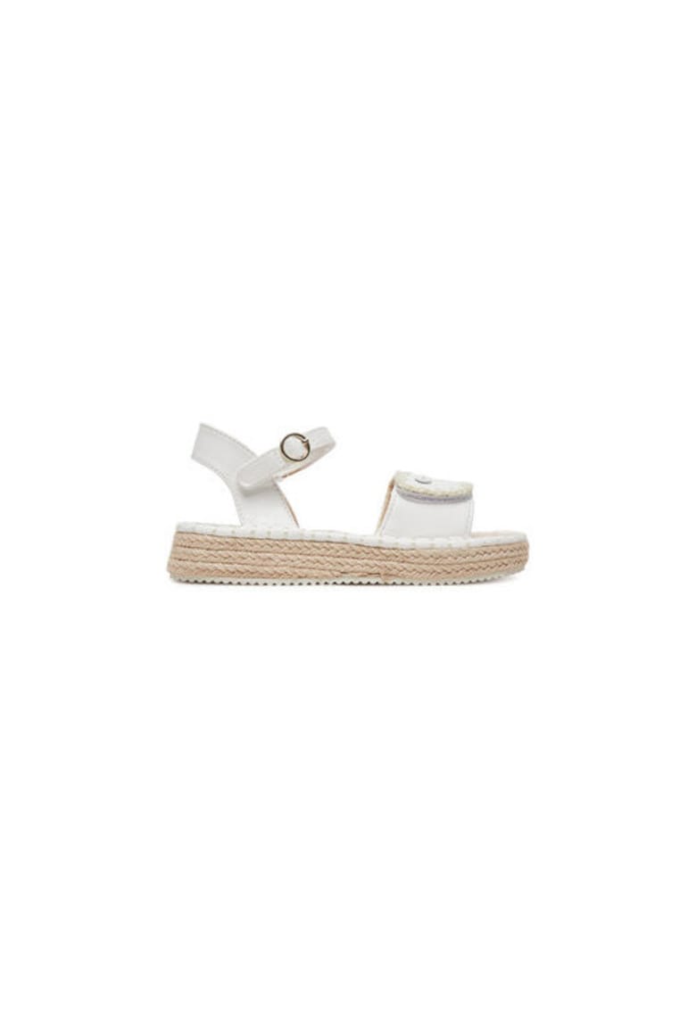 Espadrile fete 45643 Piele ecologica - Alb
