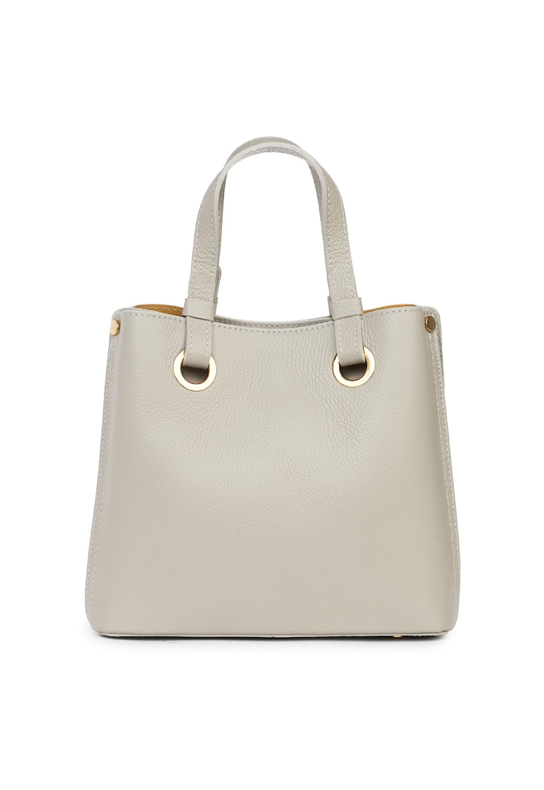 Geanta dama din piele naturala Ilona - Gri deschis