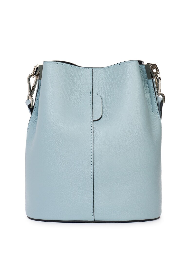 Geanta dama din piele naturala Mimosa - Albastru deschis