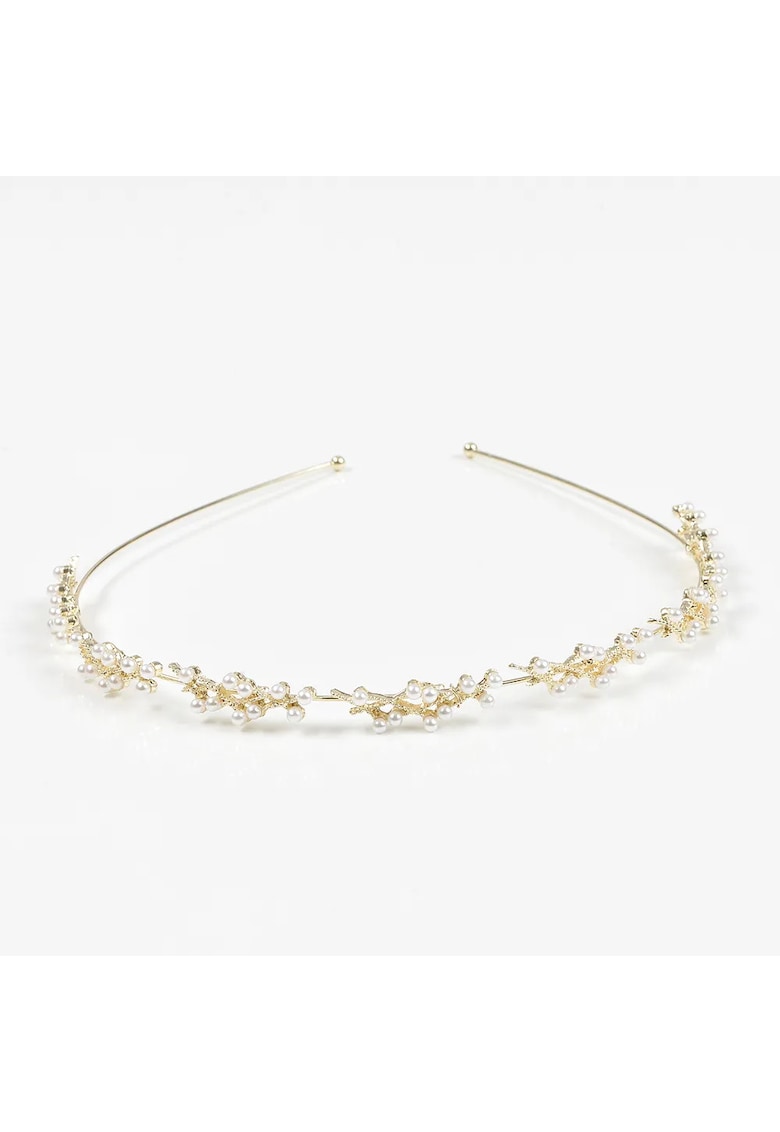 Bentita aurie cu perle albe -  Paris Bentita aurie cu perle albe -  Paris