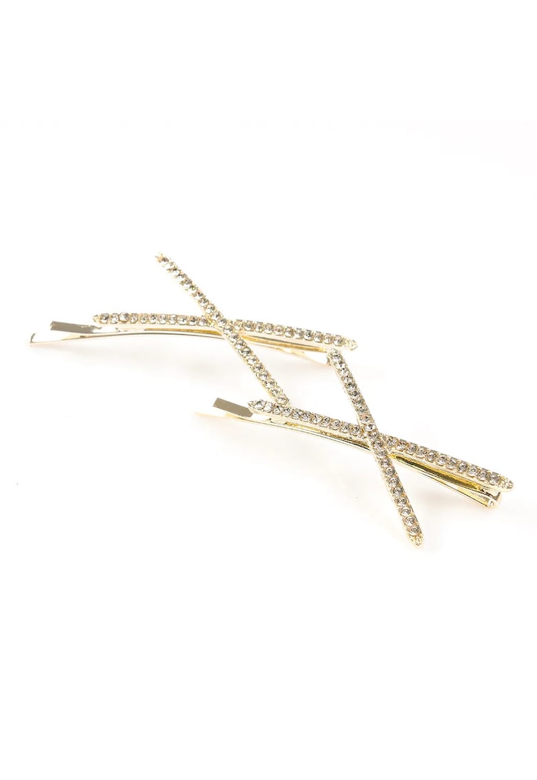 Set 2 agrafe de par aurii in forma de X -  Paris