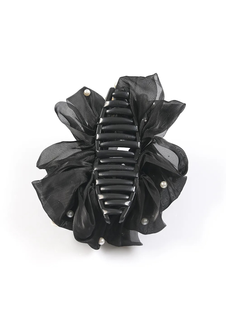 Cleste de par cu funda neagra si perle albe