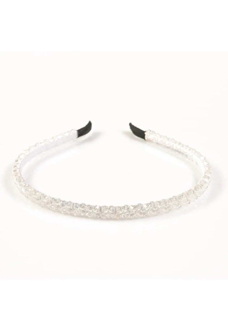 Bentita de par cu pietre albe