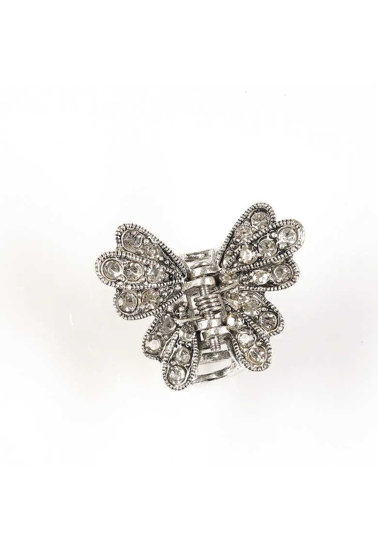 Cleste de par in forma de fluture cu pietre acrilice