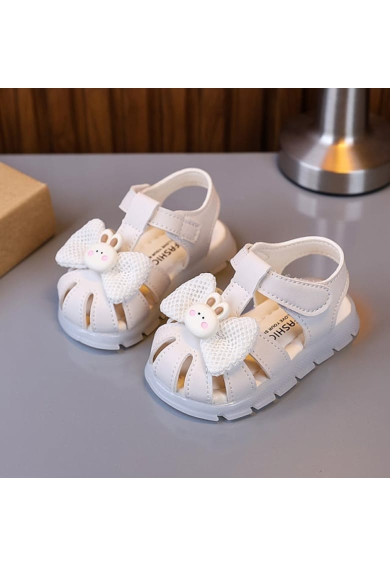 Sandale Model AL Iepuras - Piele ecologica - Fete - Ivoire -