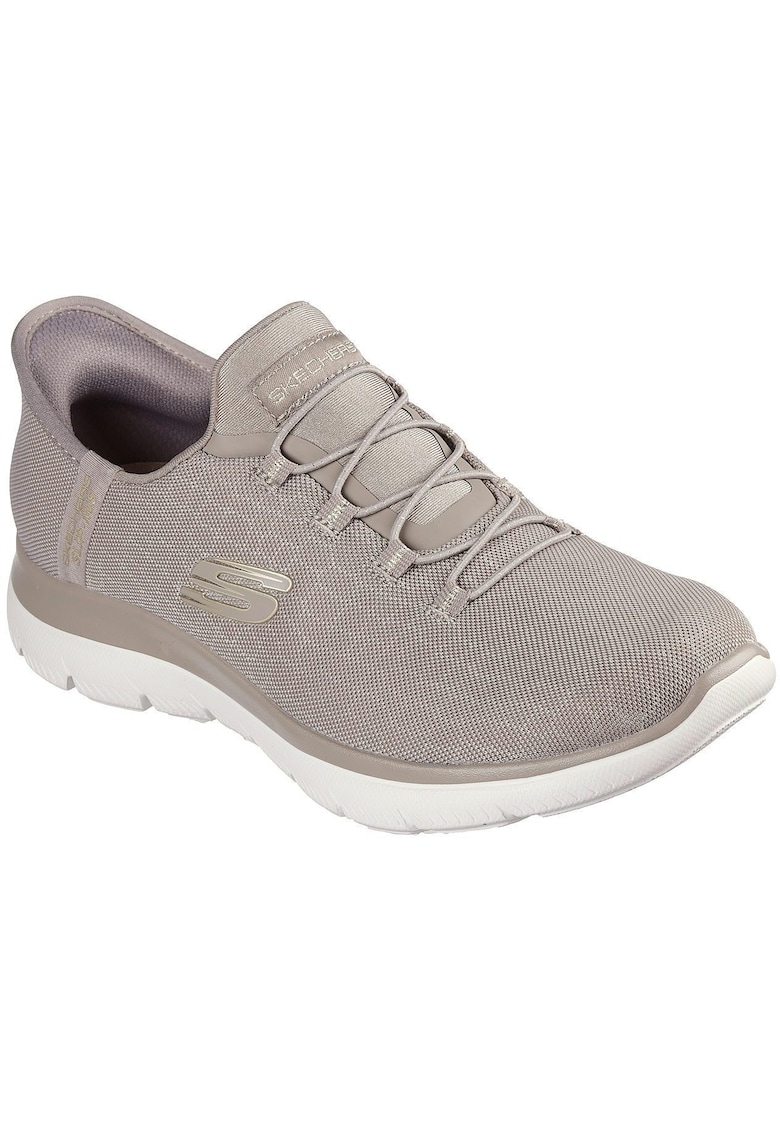 Pantofi slip-ins de plasa - Gri