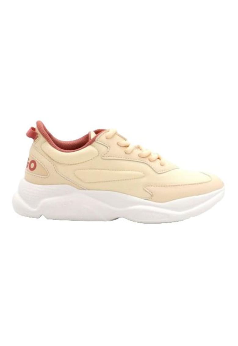 Pantofi sport barbati - galben deschis - poliester -