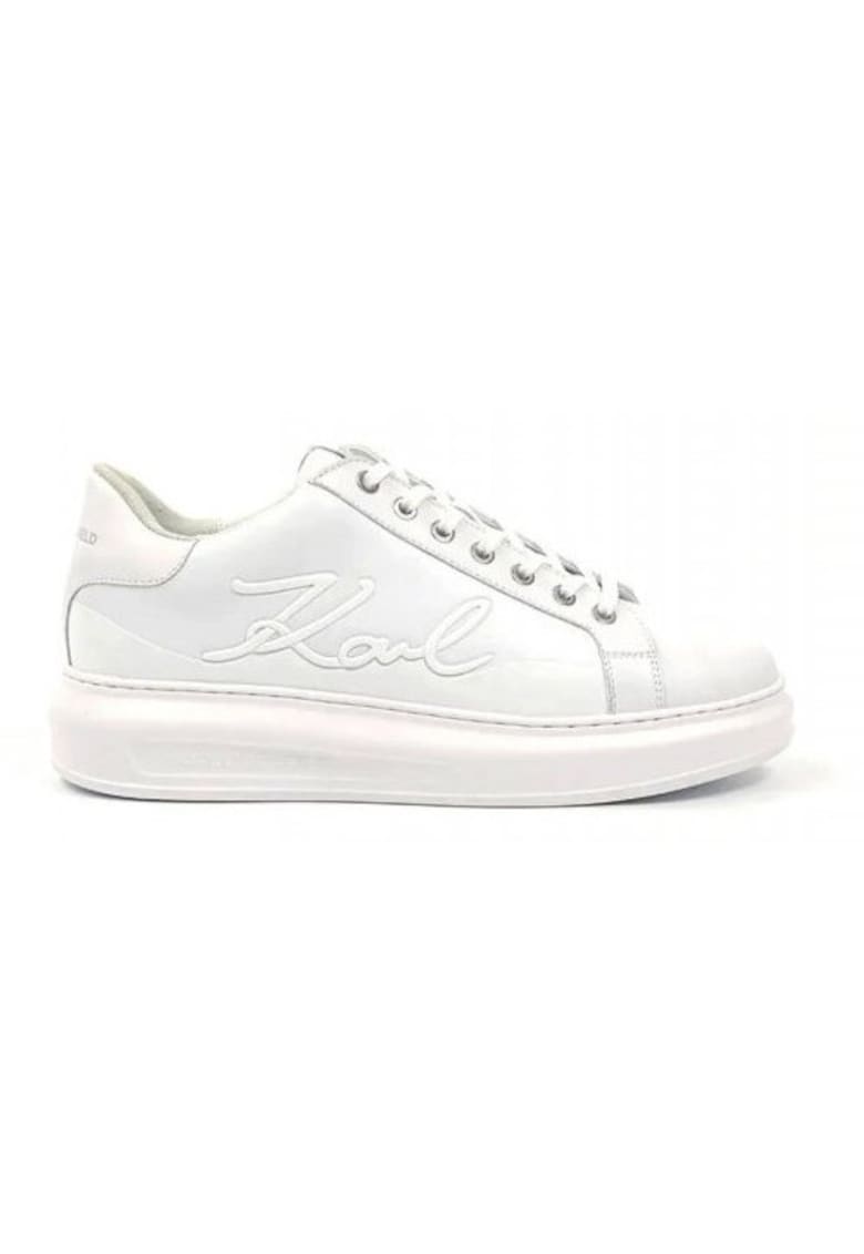 Pantofi sport barbati - alb - piele naturala si poliester -