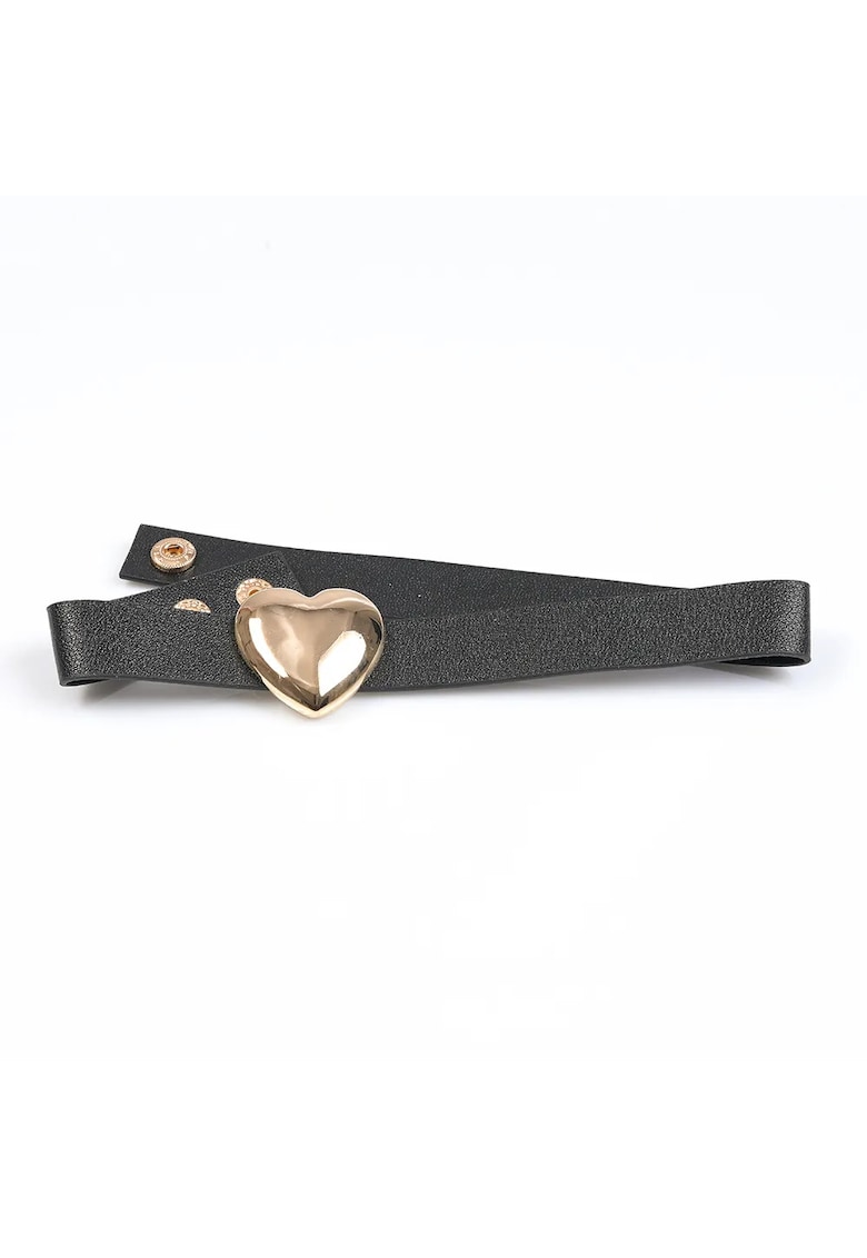 Choker negru cu inima aurie - Paris Choker negru cu inima aurie - Paris