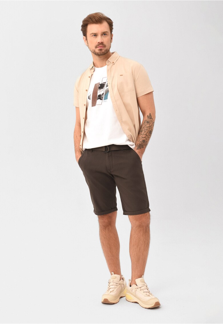 Pantaloni scurti chino pentru barbati P-Oxy maro