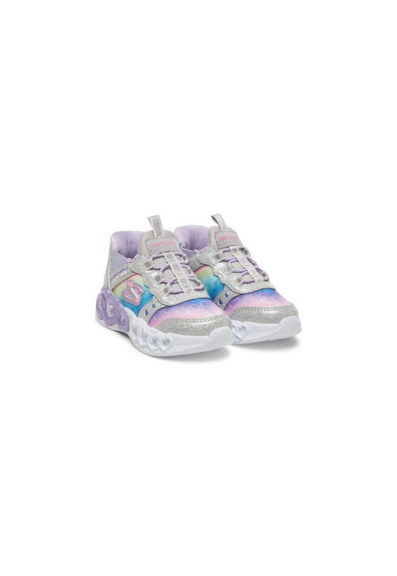 Adidasi fete 303755N - Textil - Argintiu