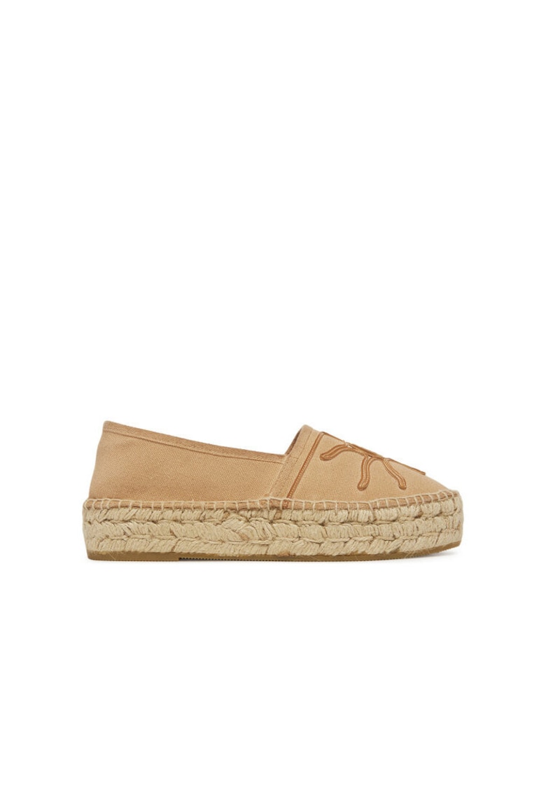 Genuins Espadrile dama G106489 - Textil - Bej