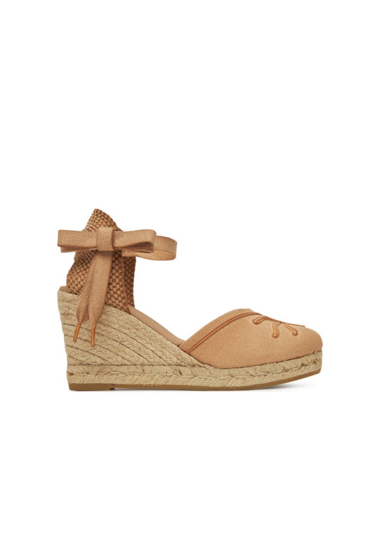 Genuins Espadrile dama G106493 - Textil - Bej