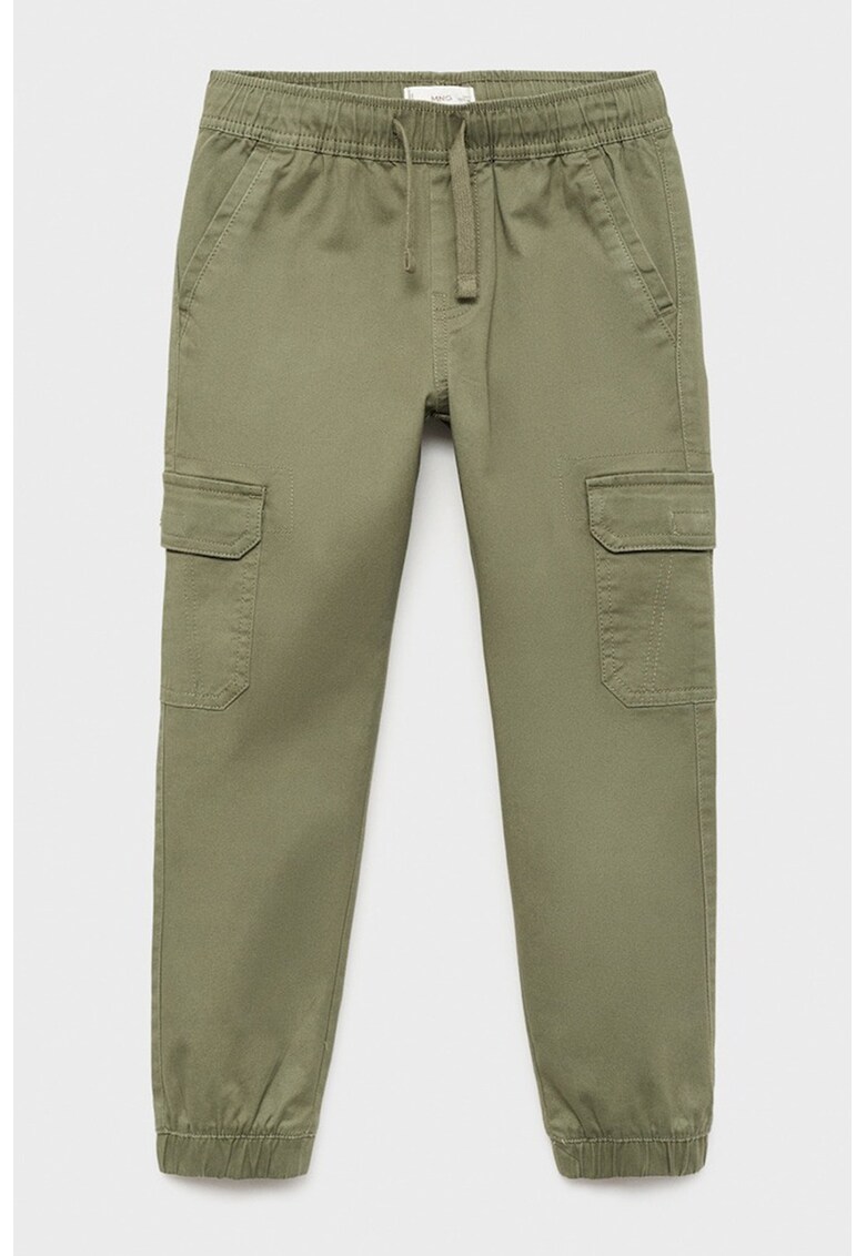 Pantaloni cargo din amestec de bumbac