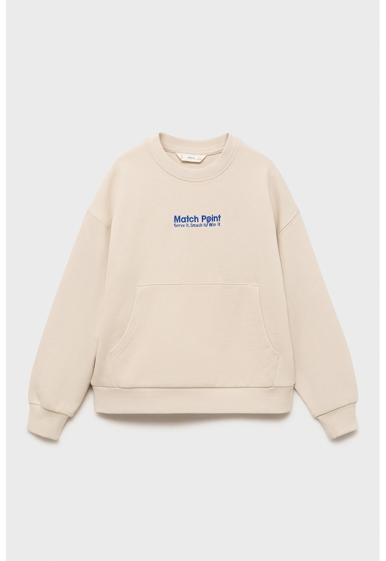 Bluza de trening cu imprimeu contrastant