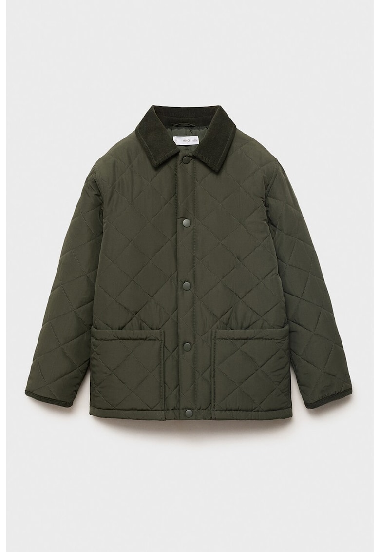 Jacheta matlasata cu buzunare aplicate