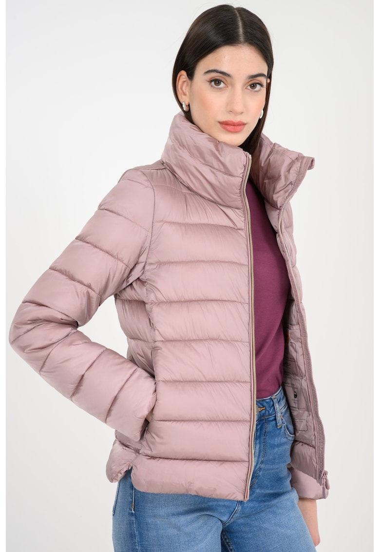 Geaca cu vatelina si fermoar bidirectional - Lila pal