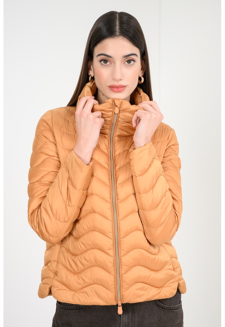 Geaca cu vatelina si guler inalt