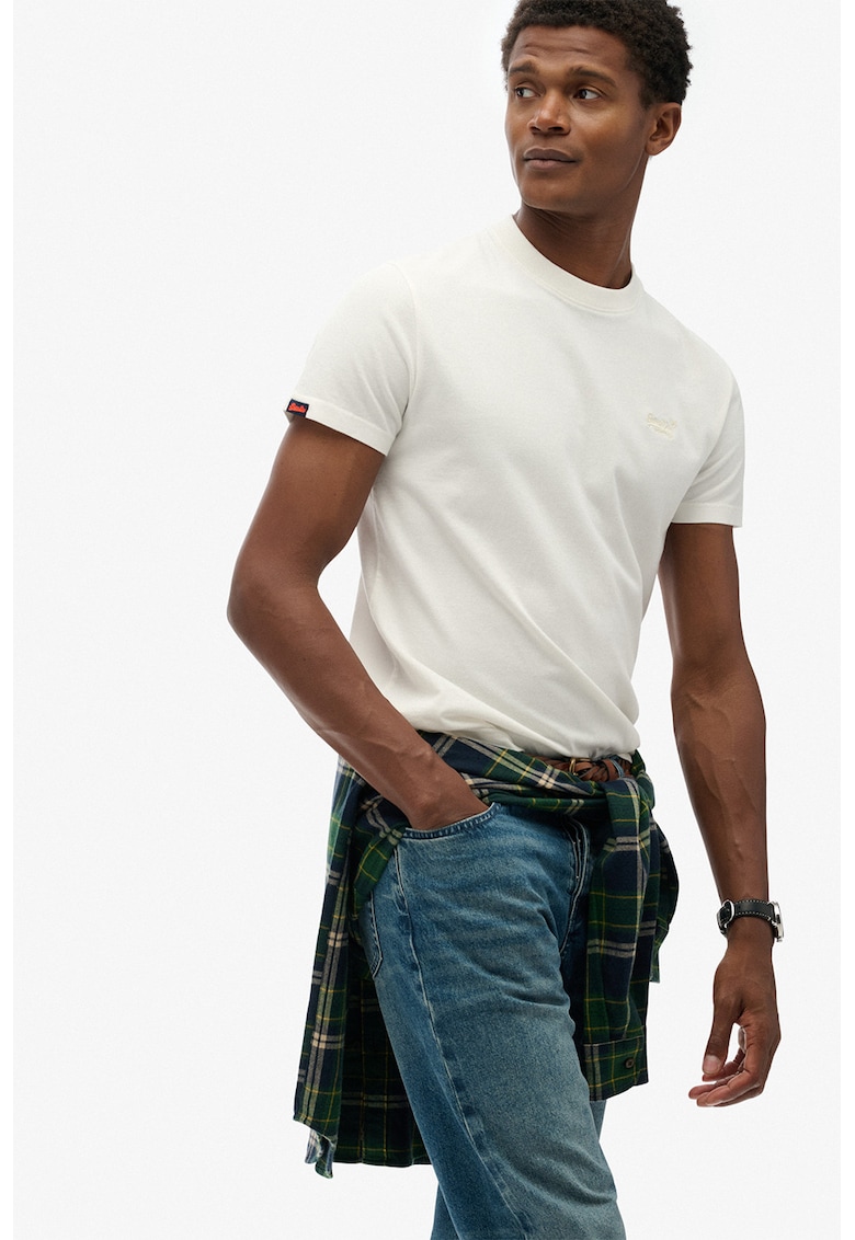 Tricou slim fit din bumbac Essential