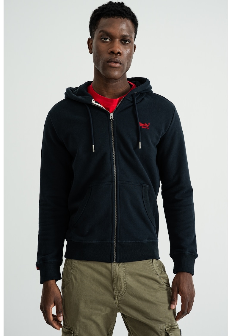 SUPERDRY - Hanorac slim-fit cu fermoar
