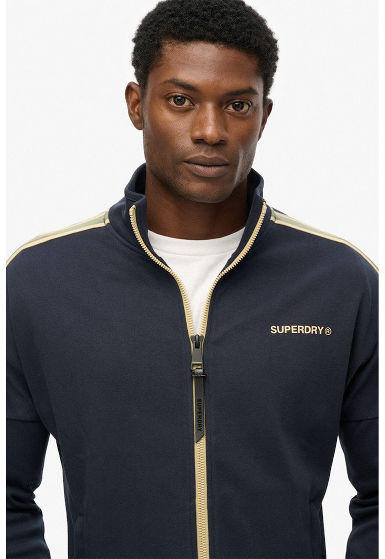 SUPERDRY - Bluza de trening cu fermoar si broderie logo Tech Cult