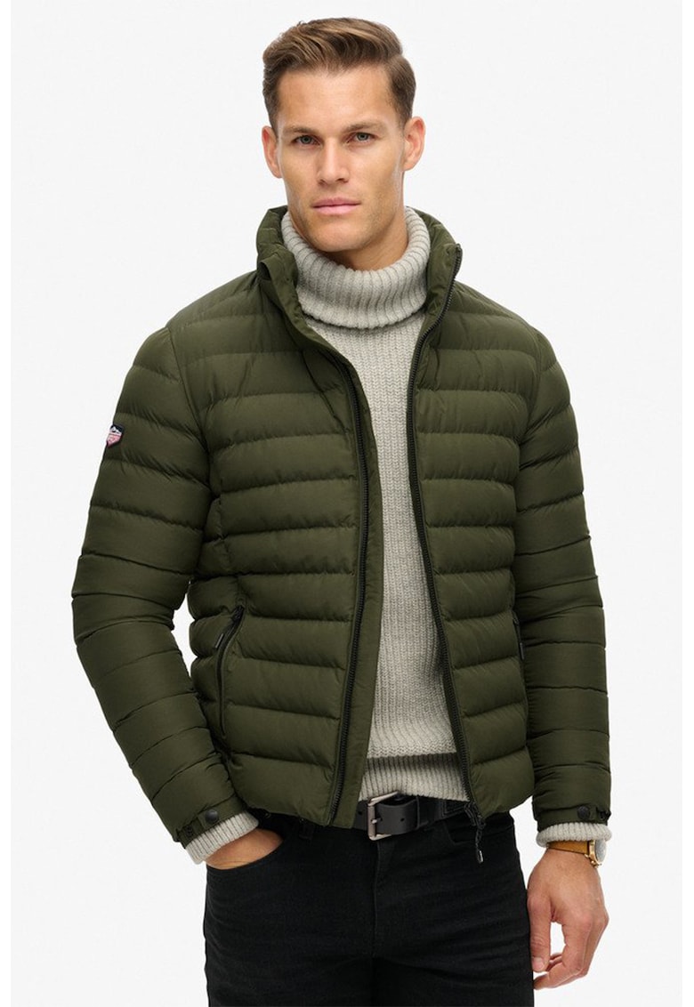 Geaca cu vatelina si aspect matlasat Fuji