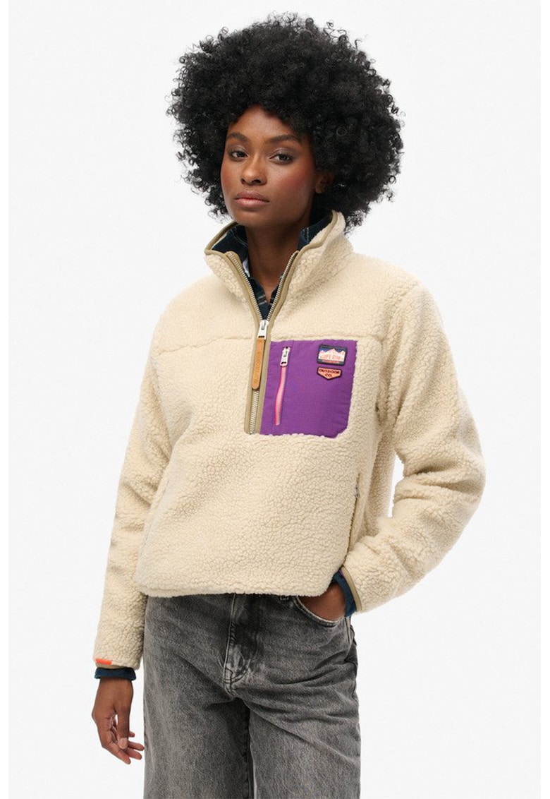 Bluza sport cu fermoar Vintage Retro