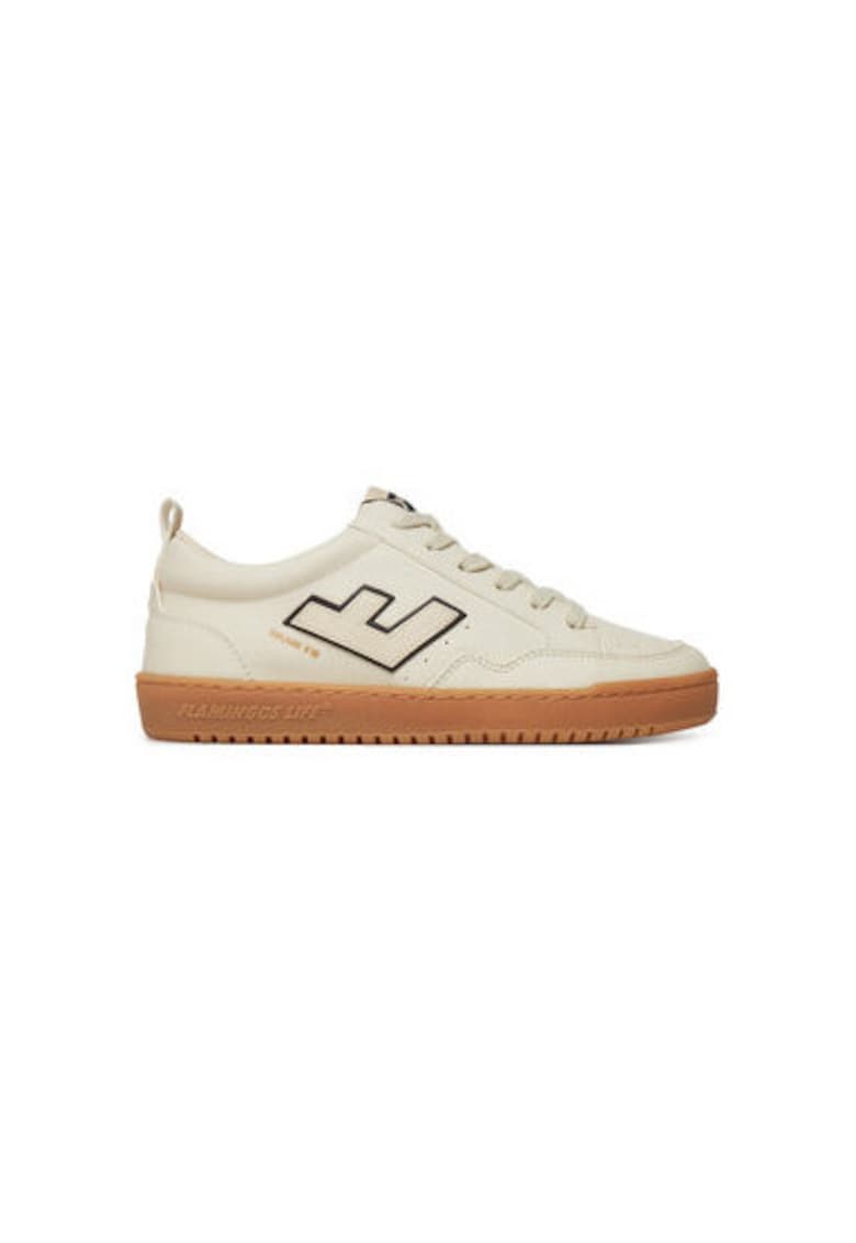 Pantofi sport unisex Flamingos Life - R10GESFUMNAT - Piele ecologica - Ecru
