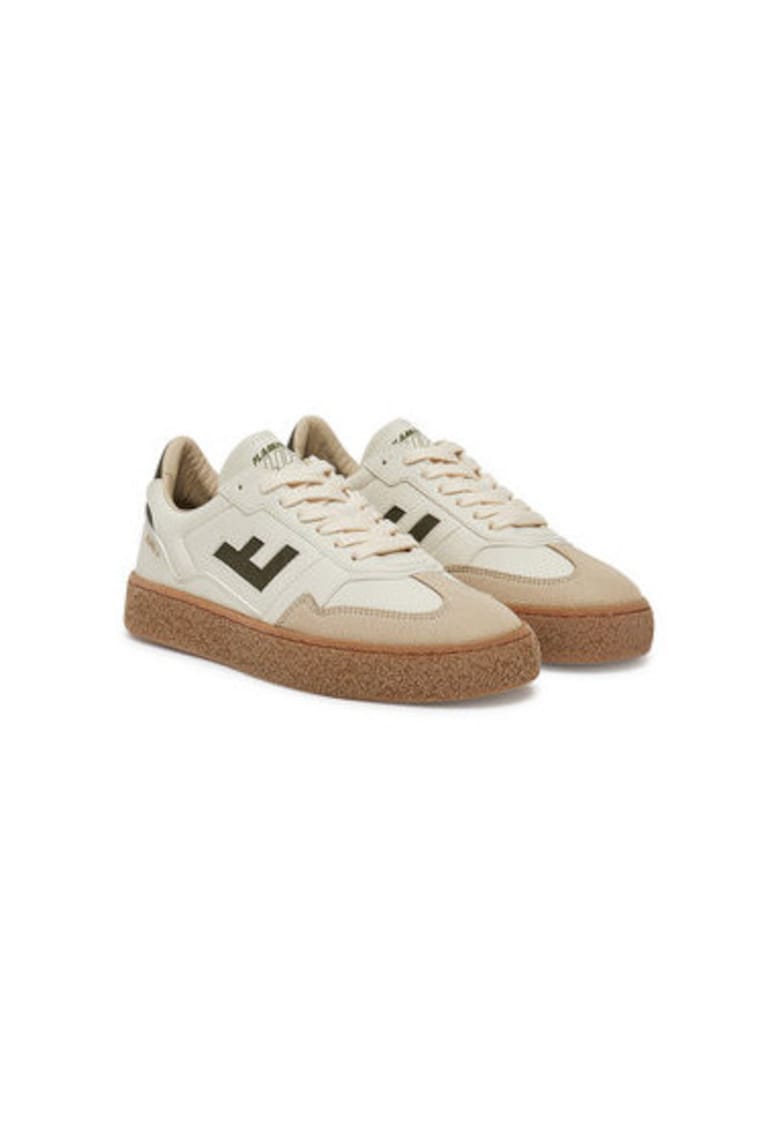 Pantofi sport unisex Flamingos Life - BBOLI - Piele ecologica - Ecru