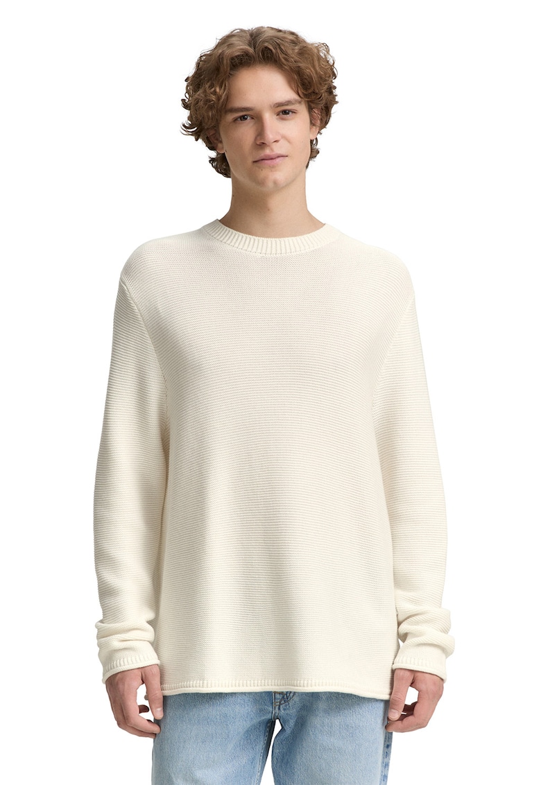 Pulover tricotat cu fenta cu fermoar