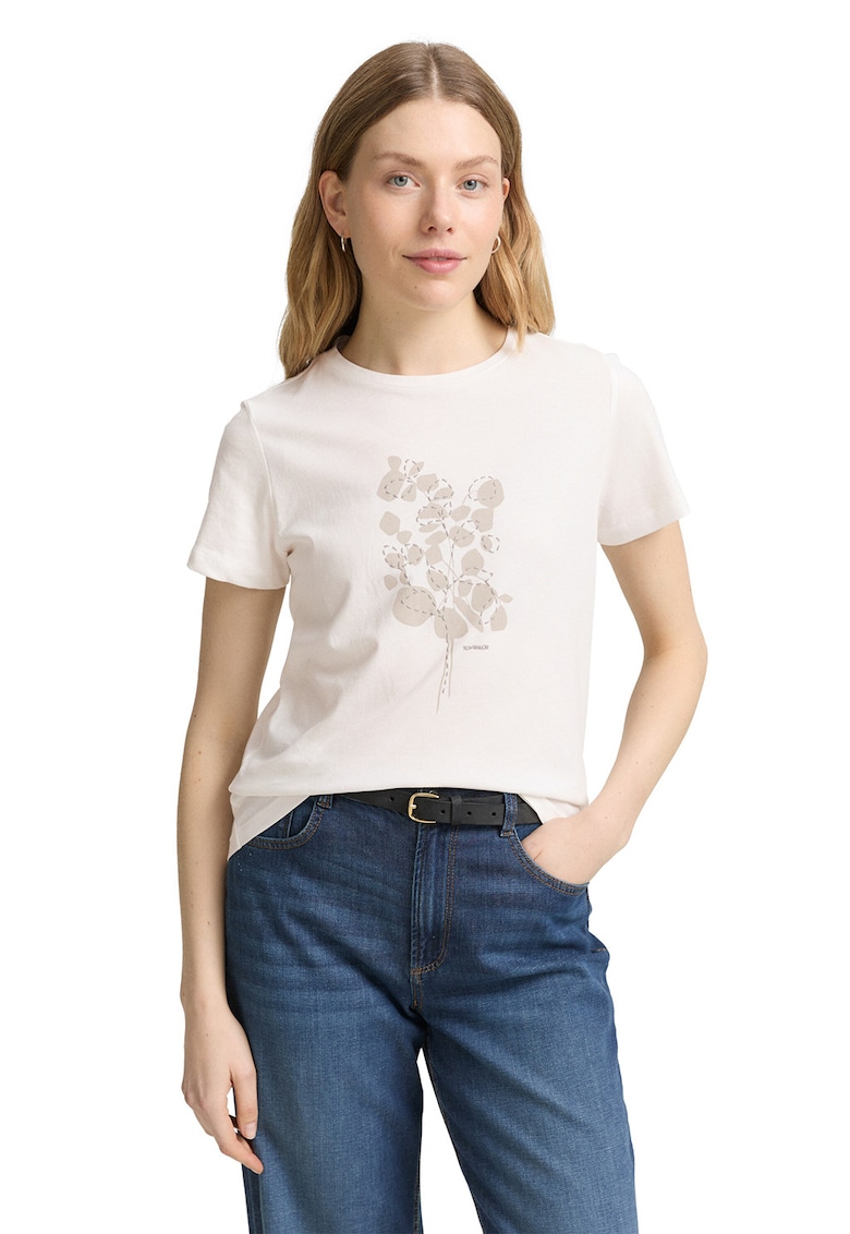 Tricou regular fit din bumbac cu imprimeu