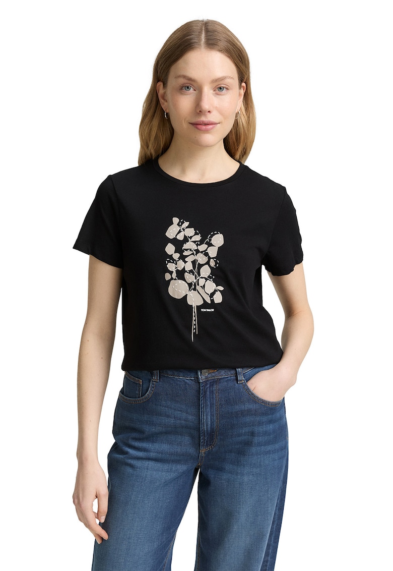 Tricou regular fit din bumbac cu imprimeu