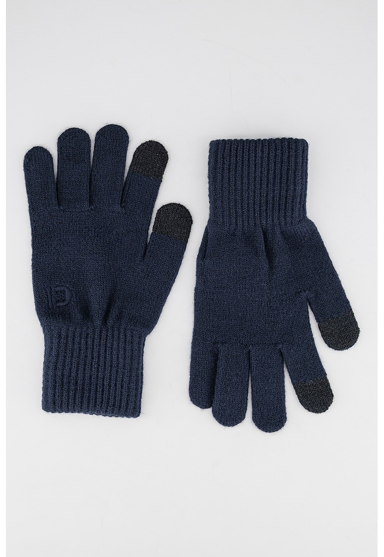 Manusi uni din tricot - Negru