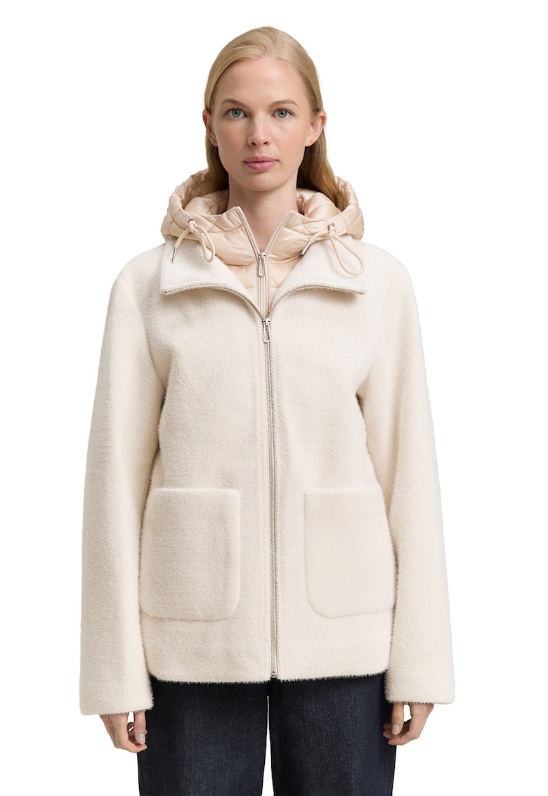 Palton scurt cu gluga