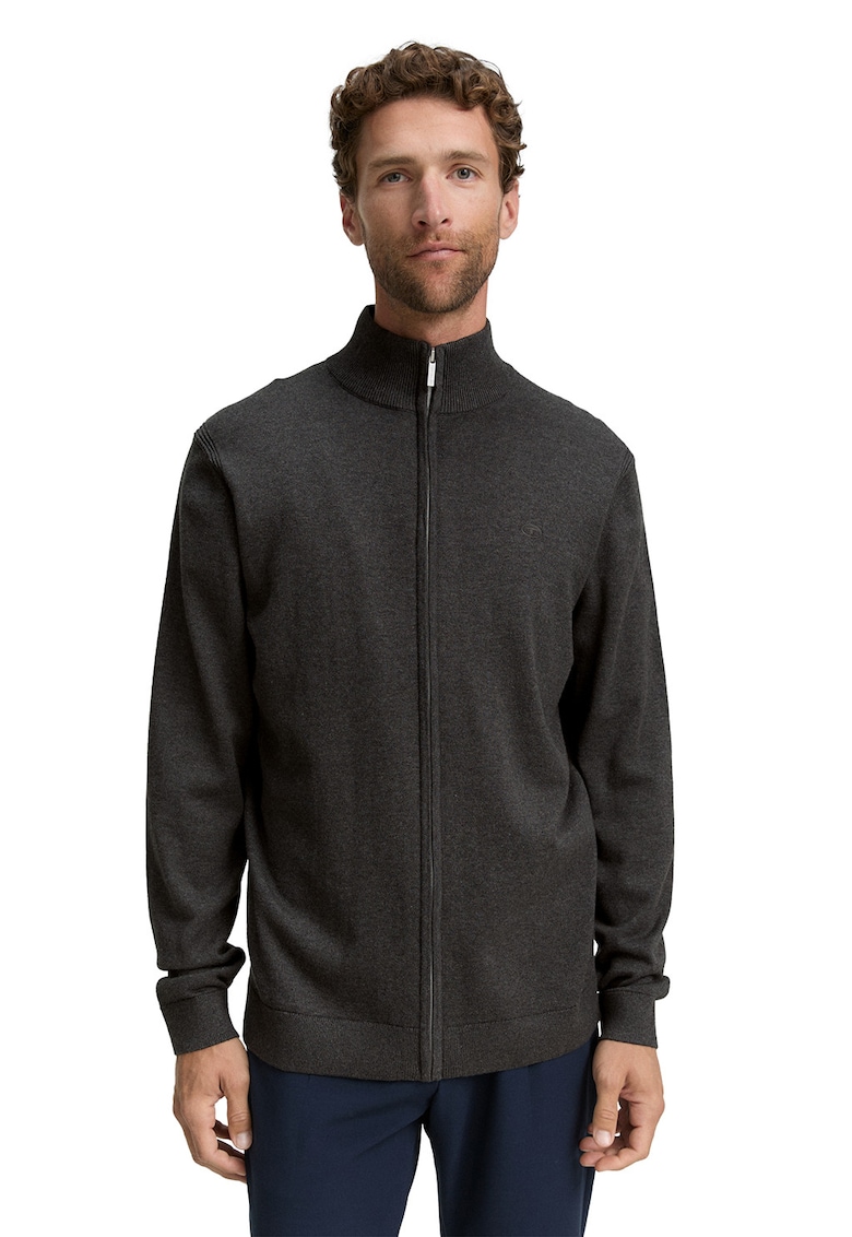 Pulover negru melange Tom Tailor