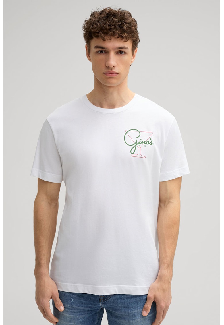 Tricou oversize cu print la spate