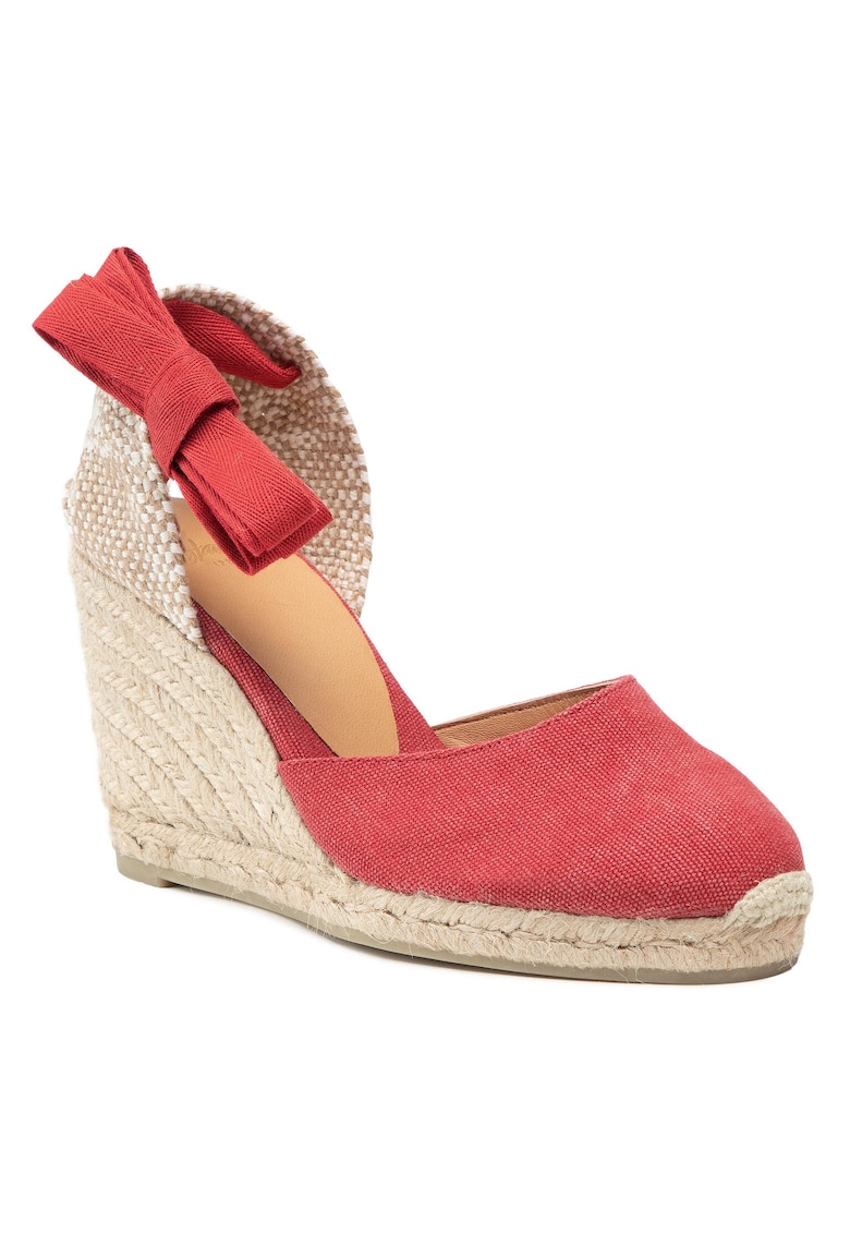 Espadrile dama  model 21642 - material textil - culoare rosu Espadrile dama  model 21642 - material textil - culoare rosu