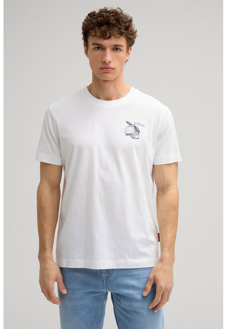 Tricou oversize cu print frontal 30045904