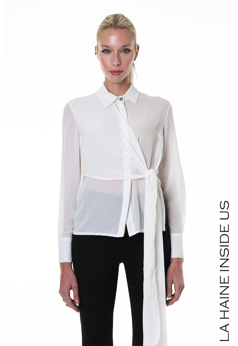 Camasa asimetrica cu nasturi ascunsi