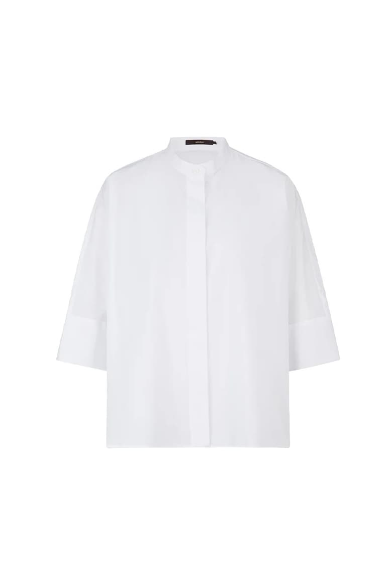 Cămașă tip tunică cu închidere prin nasturi ascunși