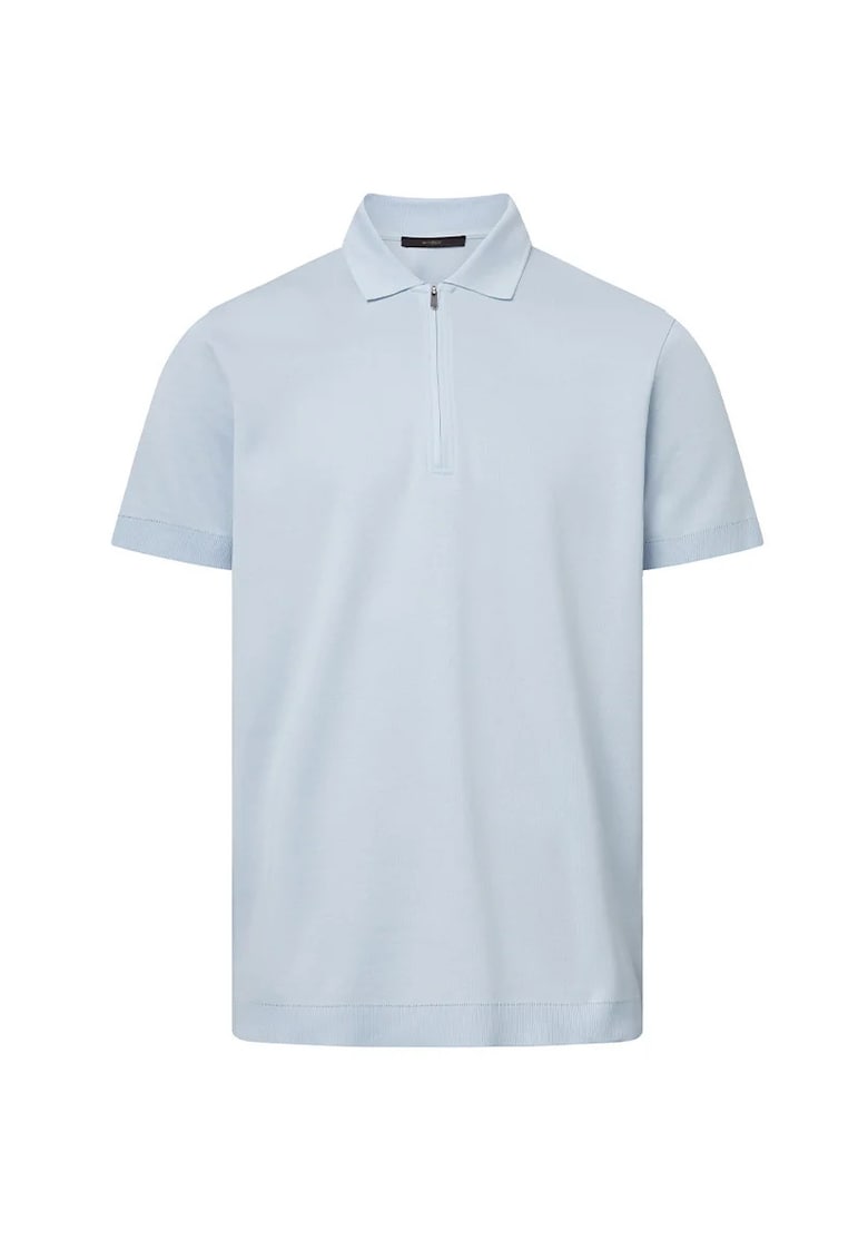 Tricou regular fit cu guler polo 30040709 - Albastru deschis