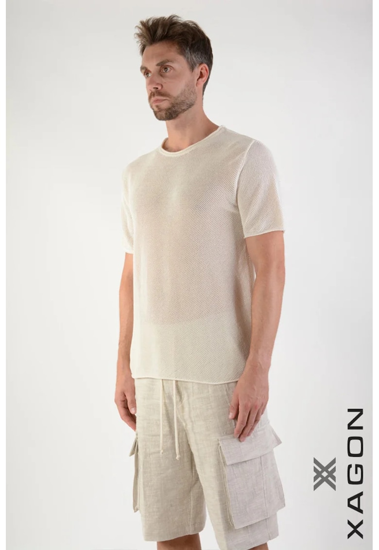 Tricou cu guler rotund 2JX1202