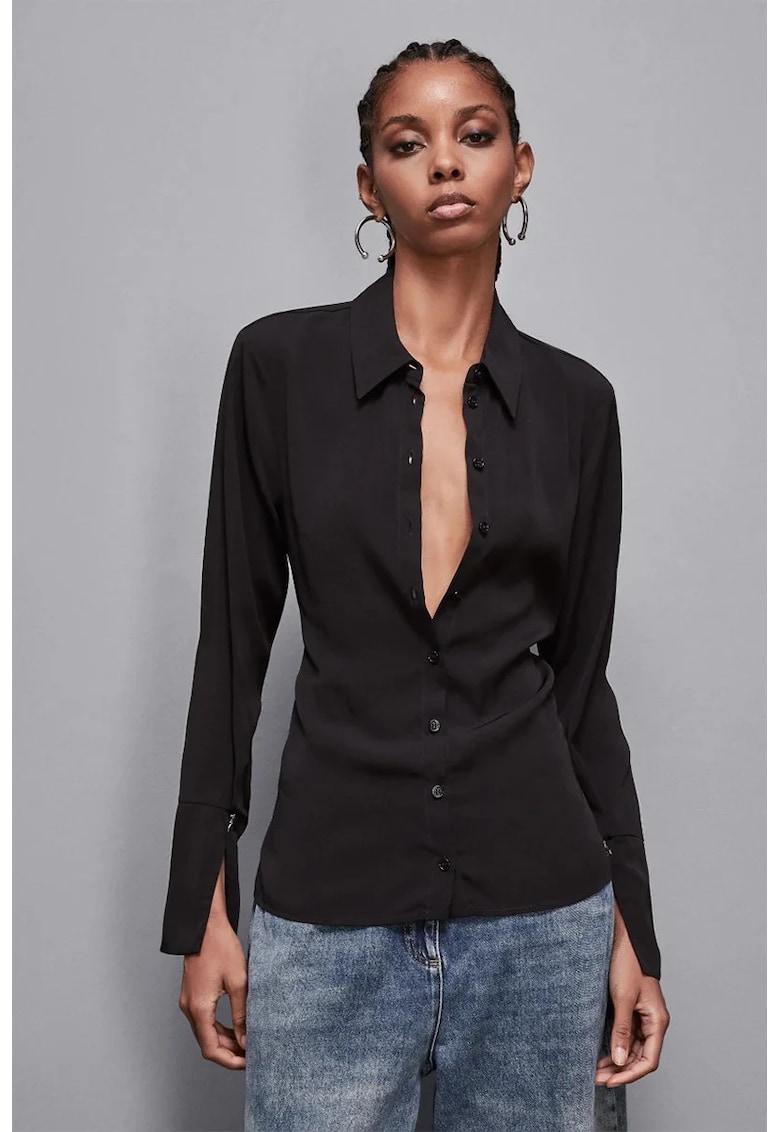 Cămașă regular fit cu manșetă lungă